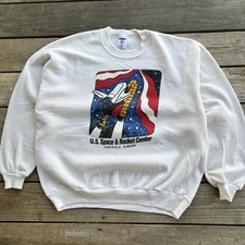 Vintage 90s U.S. Space  Rocket Center NASA Crewneck Sweatshirt Size XXL