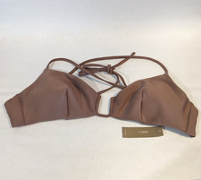 J. Crew Mira Bikini Top Classic Sculpt sz XL Smoky Willow Wood CJ786 NWT