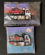 RARE Leen Customs Pin Short Rodeo Baller Hauler AE86 Limited Edition LOT OF 2