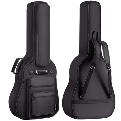 Hard Case for Acoustic Guitar Bag 6 Pockets Resistent Oxford Cloth Waterproof...