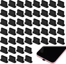 50pcs USB C Dust Plug, Type C Anti Dust Plugs Silicone USB C Port Cover Cap