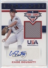2017 Panini USA Baseball Stars & Stripes Jersey 25/99 Cade Doughty #52 Auto 00jz