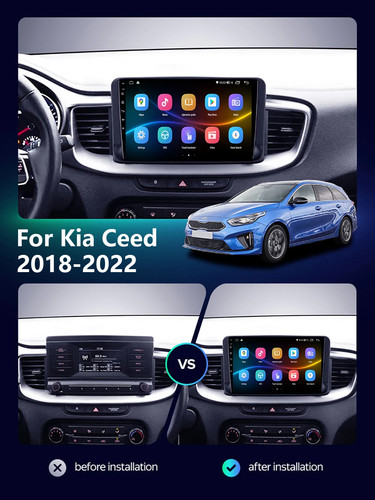 For Kia Ceed 3 2018-2022 GPS Navigation Screen Android CarPlay Car Radio Player - Picture 15 of 32