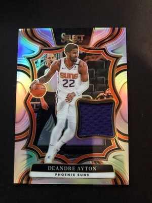 DEANDRE AYTON 2024-25 SELECT THROWBACK SILVER PRIZM GAME-USED PATCH