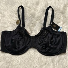 Wacoal 40DDD Bra Black Back Appeal 855303 Underwire Back Close NEW