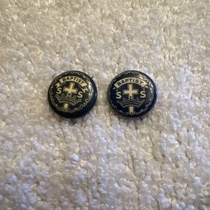 BUNDLE!!! Two Vintage Baptist Sunday School Pin Blue **RARE**