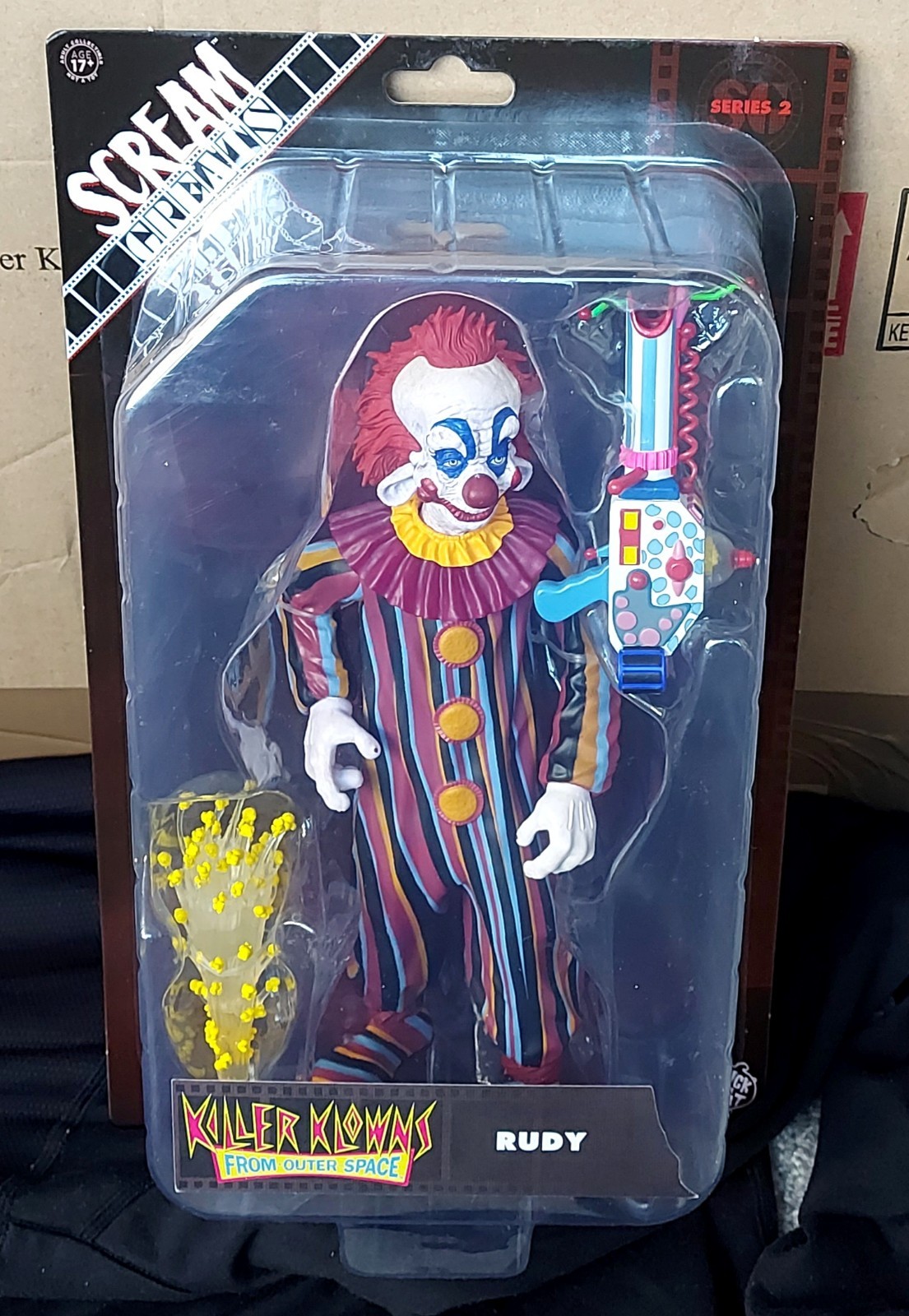 KILLER KLOWNS FROM OUTER SPACE RUDY 8 INCH SCALE FIGURE SCREAM GREATS SERIES 2