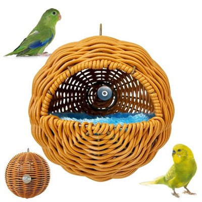 Nido De Ratán Para Periquitos Australianos Pájaros Para Jaula Pequeña En Oferta