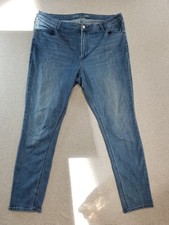 Old Navy Jeans Women's Sz 18 High Rise Super Skinny Dark Wash Normcore Cute Nice