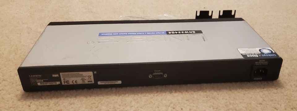 SRW224G4 24-Port10/100+4-Port Gigabit Switch With Webview, and Rack Mount Ears - Image 3 of 4