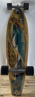 Sector 9 Fiji Bamboo Longboard Skateboard with 50 Degree Gull Wing Trucks Punked