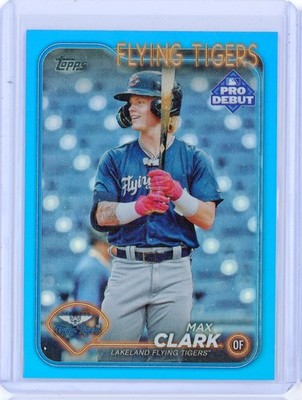 2024 Topps Pro Debut MILB MAX CLARK Detroit Tigers Blue Foil RC Rookie 134/150