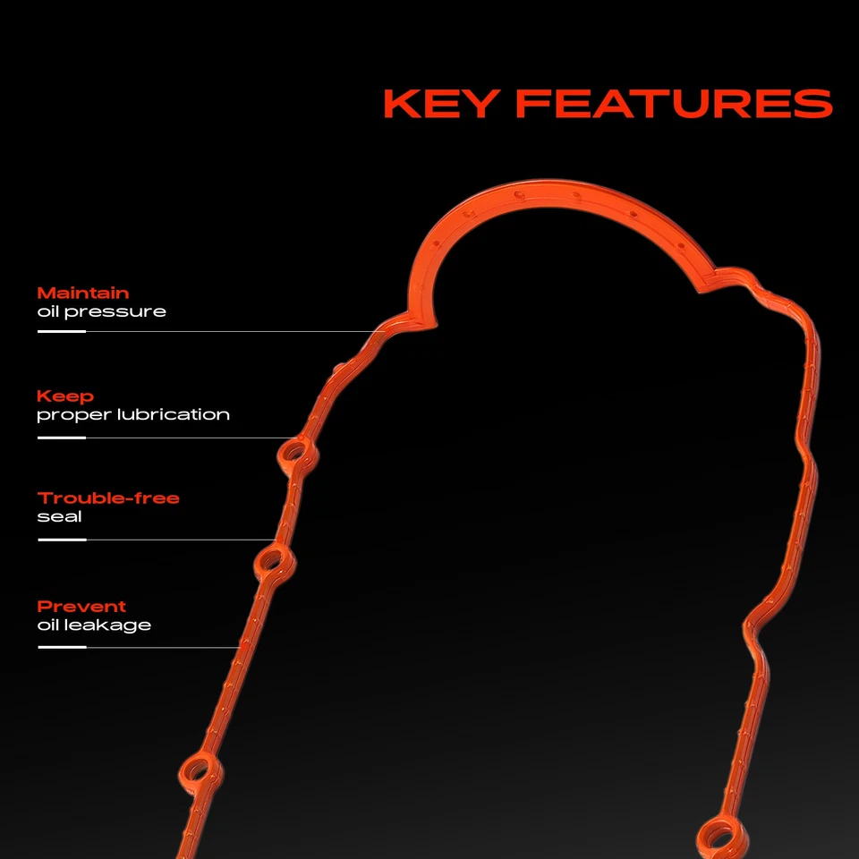 Junta del cárter de aceite del motor para Chevrolet Equinox 2005-2009 Pontiac Torrent 2006-2009 Foto 4 de 4