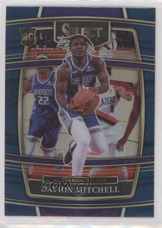 2021-22 Panini Select Concourse Blue Prizm Davion Mitchell #23 0w8