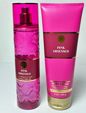 Bath  Body Works Pink Obsessed Mist  Body Cream Set, Hydrating, 8 fl oz/8 oz
