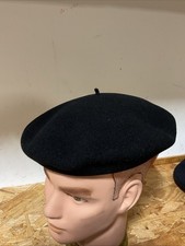 Basque Authentique French Beret 100 Wool Pure Laine Made In France Size 54-9