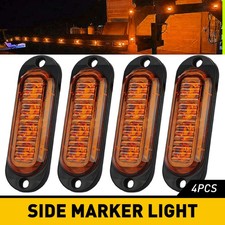 Amberred 4-led Clearance Side Marker Lights Truck Trailer Turn Signal Light 12v Amberred 4-led Clearance Side Marker Lights Truck Trailer Turn Signal Light 12v