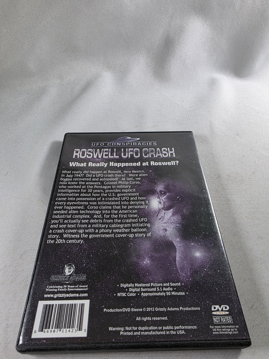 UFO Conspiracies DVD Roswell Crash | eBay