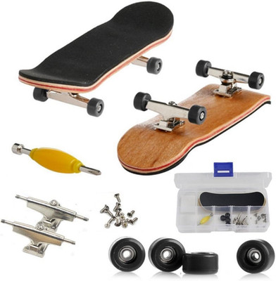 Finger Skateboard Set, Fingerboard Skate aus Ahorn Holz Professionelles Finger S