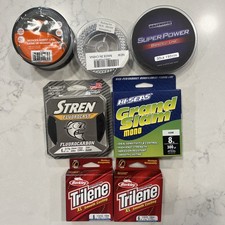 Lot Of 7 Spools Fishing Line Kastking Southbend Hiseas Siren Trilene New