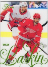 2025-26 FLEER FLAIR FORECHECK GREEN #42 RED WINGS - DYLAN LARKIN 190/349