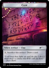 1x Clue Token - Stranger Things - Secret Lair Drop Series - NM  -  MTG