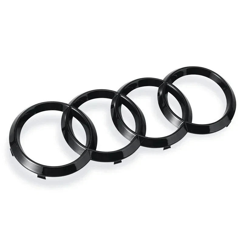Audi Emblem 4 Rings Black - Grille Logo/Cover/Basket A3 A4 A5 A6 A7 Q2 Q3 Q5 - Image 4 of 4