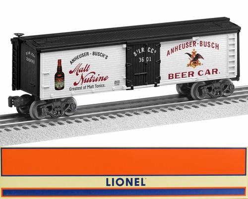Lionel 1928210 Anheuser-Busch Malt Tonics Cerveza Reefer Calibre O Nuevo de Lote Antiguo | Zustand: New