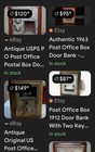 Vintage 1950's Corbin Post Office Box Door Bank With Key Very Nice — photo 6