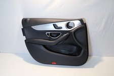 MERCEDES C CLASS W205 C220 C250 FRONT DOOR CARD PANEL BLACK LEATHER LEFT SIDE