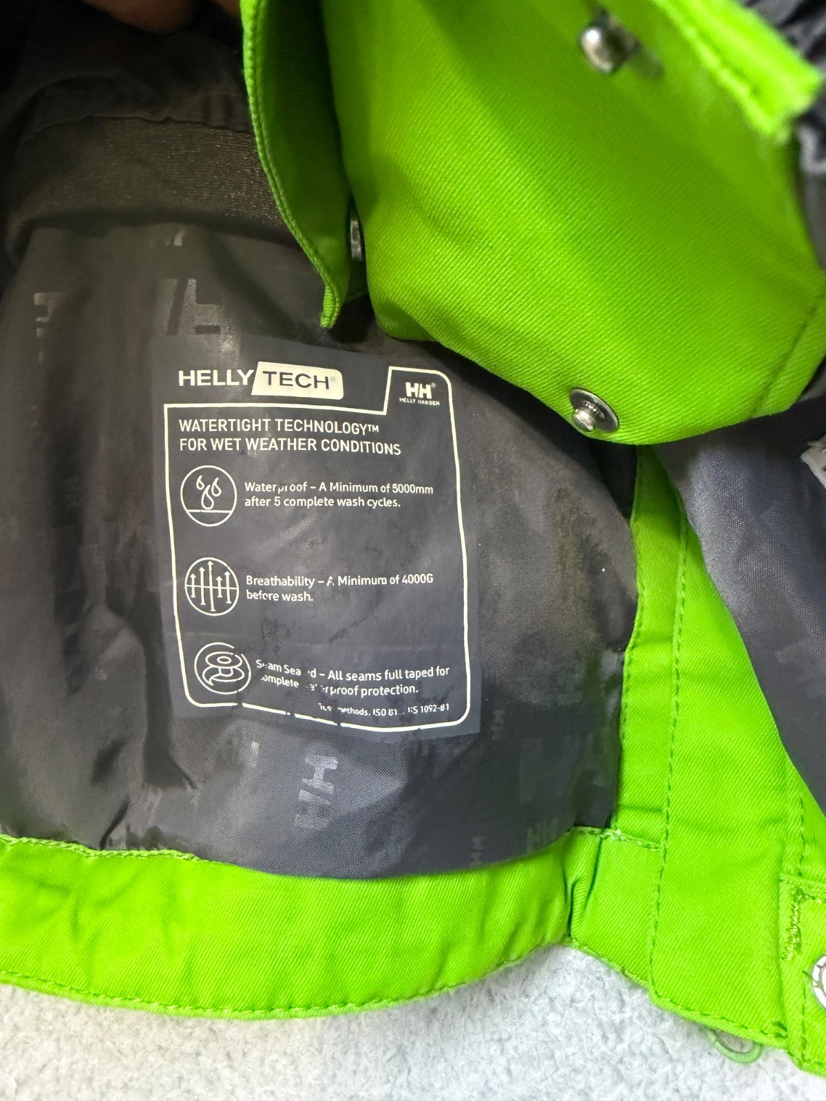 Helly Hansen Tech Precon Jacket Men Small Green 2… - image 10