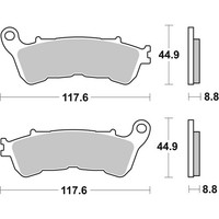 Sinterisierte Brembo BremsbeläGe 07HO57LA FüR Motorrad Ersatzteile ZubehöR