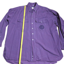 Orig. Camel Trophy Shirt XL Adventure Wear Workwear Safari Cotton Purple Silver