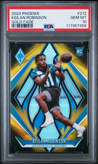 2024 PANINI PHOENIX #212 KEILAN ROBINSON GOLD FADE 86/125 PSA GEM MT 10