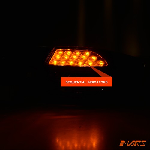 Black M3 LCI Style 3D Stripe Bar LED Tail Lights for BMW 3-Series E92 Coupe & M3 - Bild 6 von 11