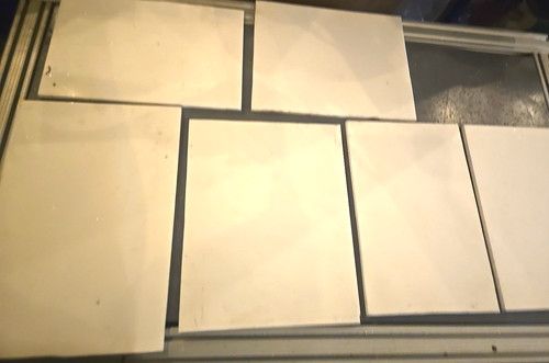 Lot of Corian/Solid Surface Pieces (6) Cutting Boards, Crafts, Inlays WHITE  S5