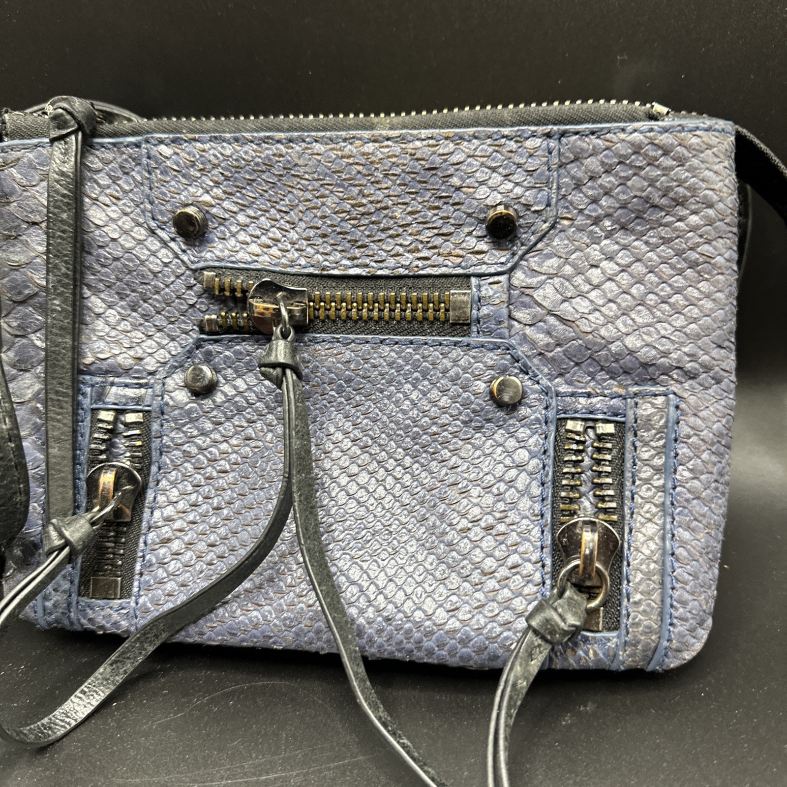 BOTKIER LOGAN  PYTHON EMBOSSED LEATHER CONVERTIBL… - image 2