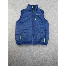 Vineyard Vines Kids Blue Puffer Vest Zip Up Gilet Quilted Size L 16