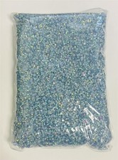Light Blue Rainbow Round Flat Back Jelly AB Resin 3mm Jewelry Crafting Nail Gems