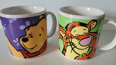 2 alte  Disney Tassen Becher Tasse Mug Winnie Puh Tigger Disney