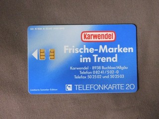 K 838 A 03.92 MINT Ongebruikt Duitsland Karwendel / Miree opl 2100
