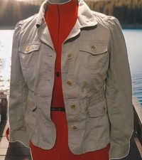 Ann Taylor for Loft Cotton Linen Lightweight Sz Small 6 Coat/Blazer/Jacket Nice