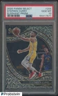 2020-21 Panini Select Elephant Prizm #204 Stephen Curry Warriors SSP PSA 10