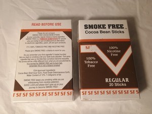Tobacco-Free Cocoa Cigarettes 20 Sticks for a Clean Smoking Experience Lot Of 2