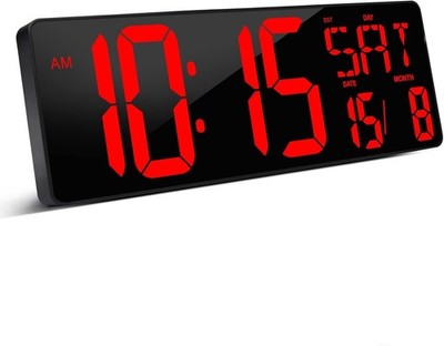 XREXS große digitale Wanduhr 17 Zoll LED großes Display Count Up and Down Timer