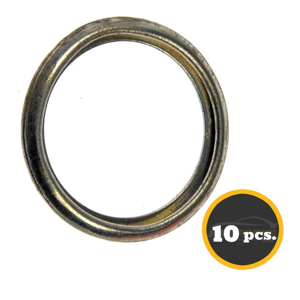 Juntas de tapón de drenaje de aceite de motor amarillo para Subaru Justy/Loyale 1990-1994 10 piezas Foto 2 de 4