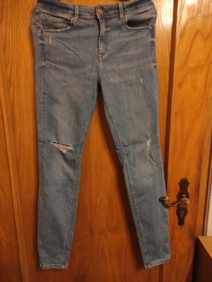 H&M Hose Jeans Schlitz Stretch Blau Gr.40.        2510