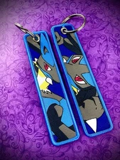 1 Piece Double Sided 5 Inch Pokemon Lucario Keychain