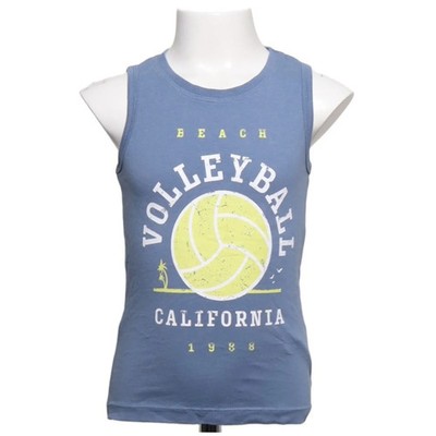 Basic Needs by Name It, Tank­top, Größe: 116, Blau, Baumwolle, Print #LNX