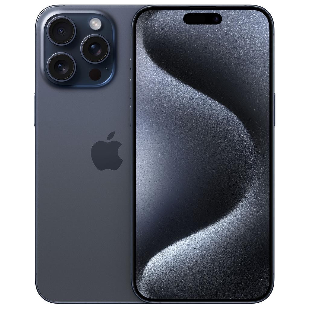 【竜】極美品iPhone15Promax 256G/US/100%/物理sim Apple iPhone 15 Pro Max - 256 GB - Blue Titanium (Unlocked) for